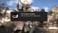 The Spartan Kick achievement (Image via Sportskeeda Gaming || Ubisoft)